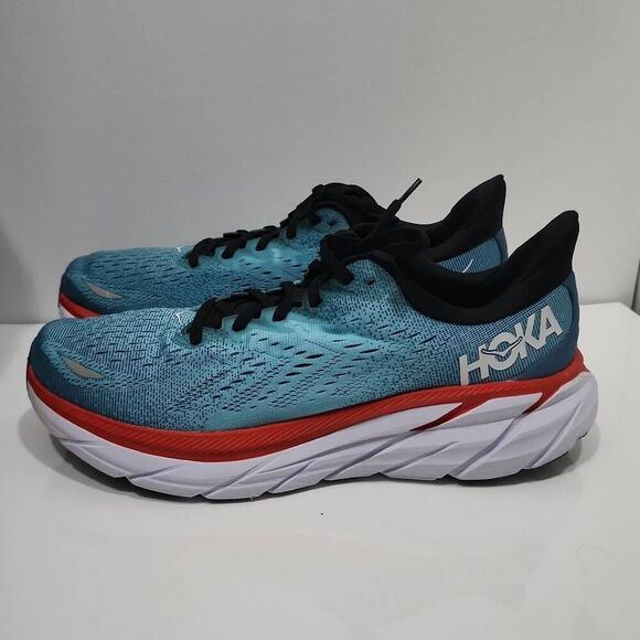 Hoka One One Clifton 8 Sneakers Teal/Aquarelle 9.5D Men\'s main image 2